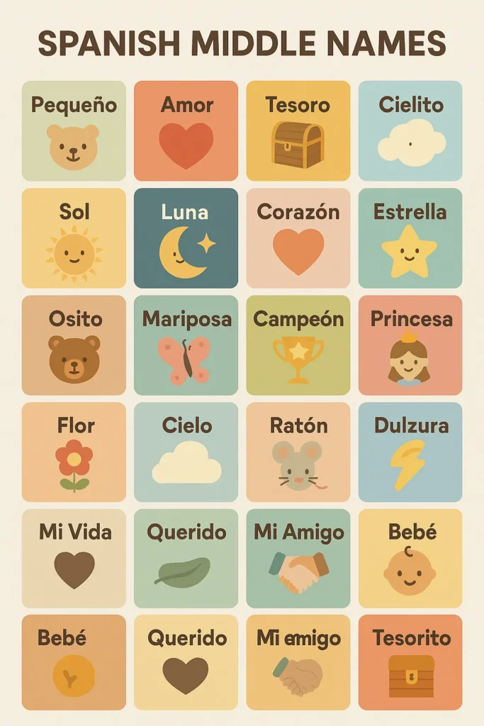 710+ Best Spanish Middle Names for Girls & Boys