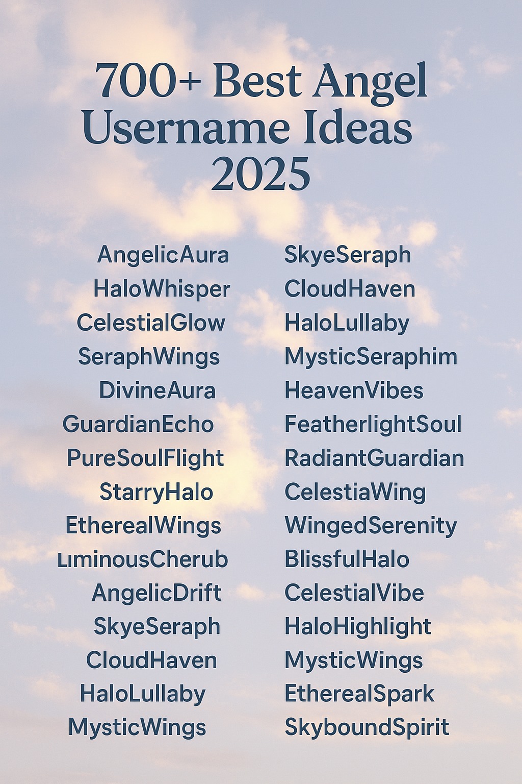 700+ Best Angel Username Ideas 2025