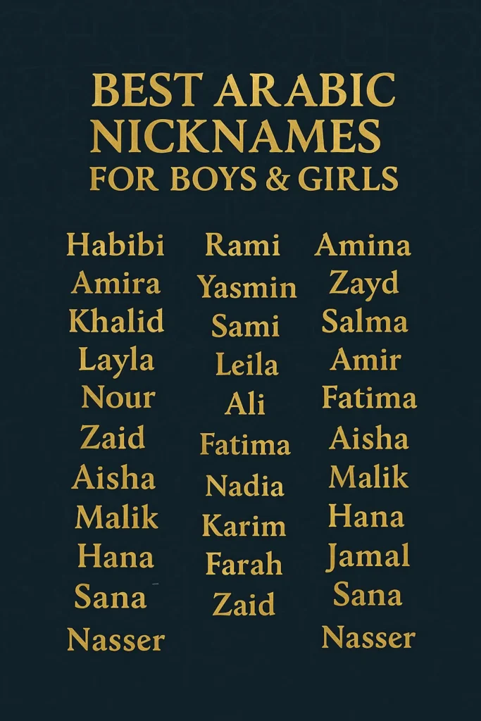 Select 610+ Best Arabic Nicknames for Boys & Girls