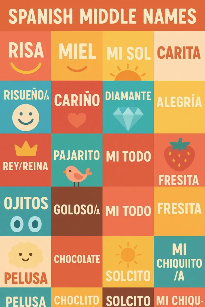 710+ Best Spanish Middle Names for Girls & Boys