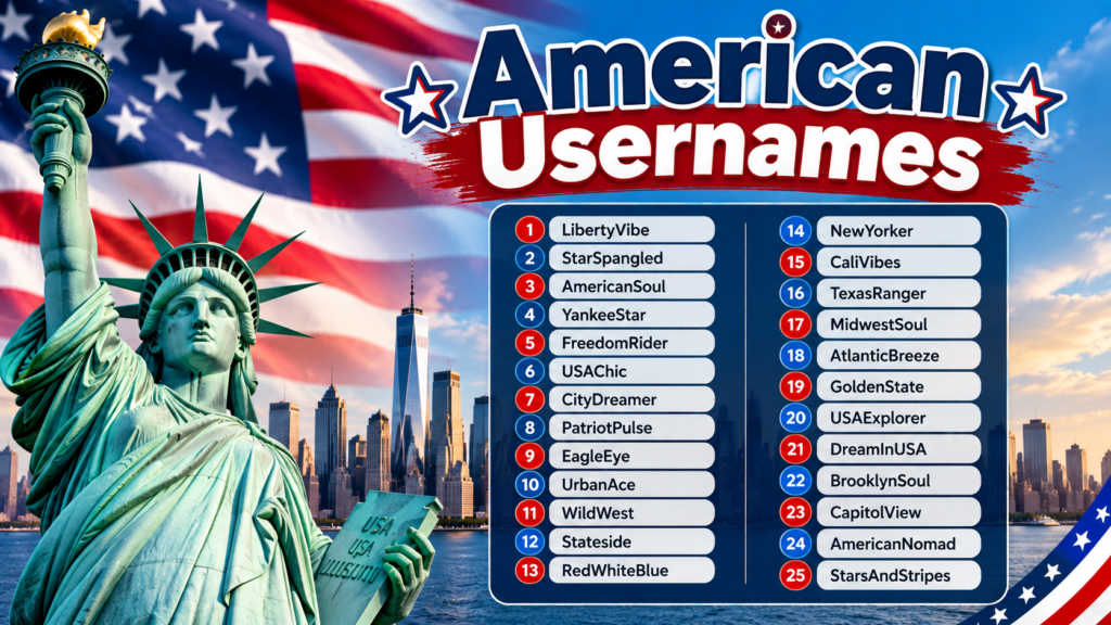Best American Usernames for Online Profiles