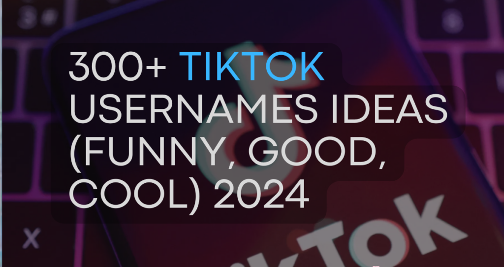250+ Tiktok Usernames Ideas (Funny, Good, Cool) 2024