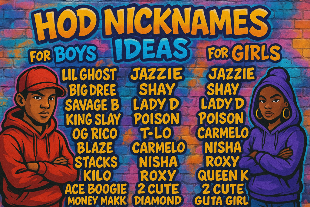 Hood Nicknames Ideas for Boys and Girls