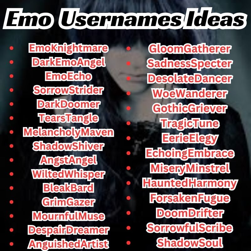 Emo Usernames For Roblox