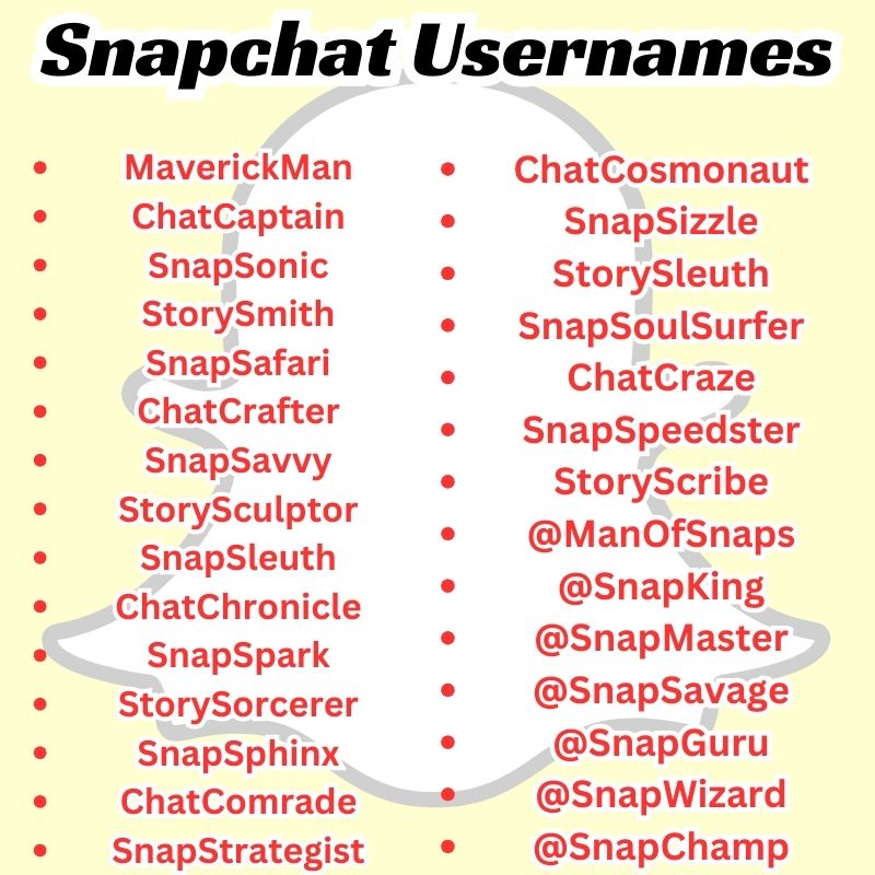 Boys Snapchat Usernames