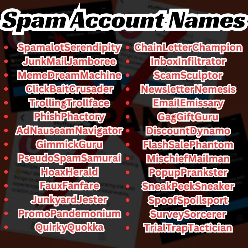 Funny Spam Account Names