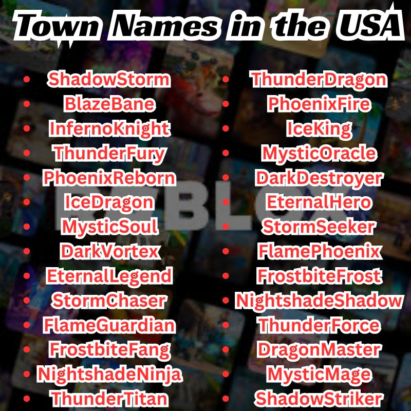 Epic Roblox Usernames