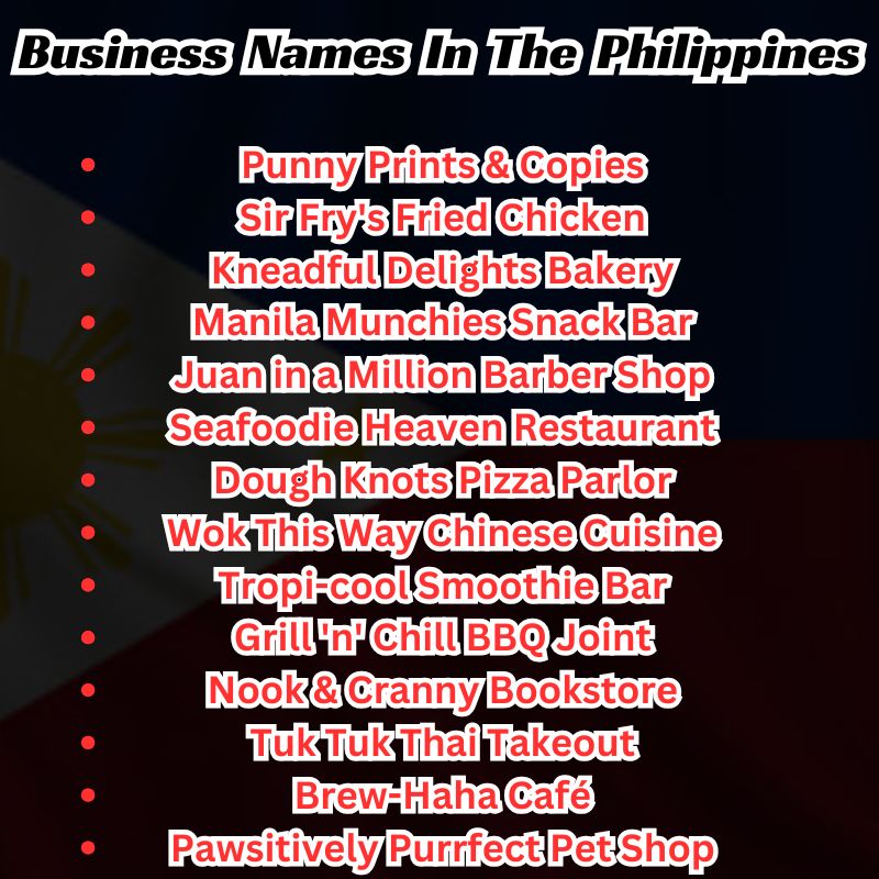 Funny Business Names In The Philippines