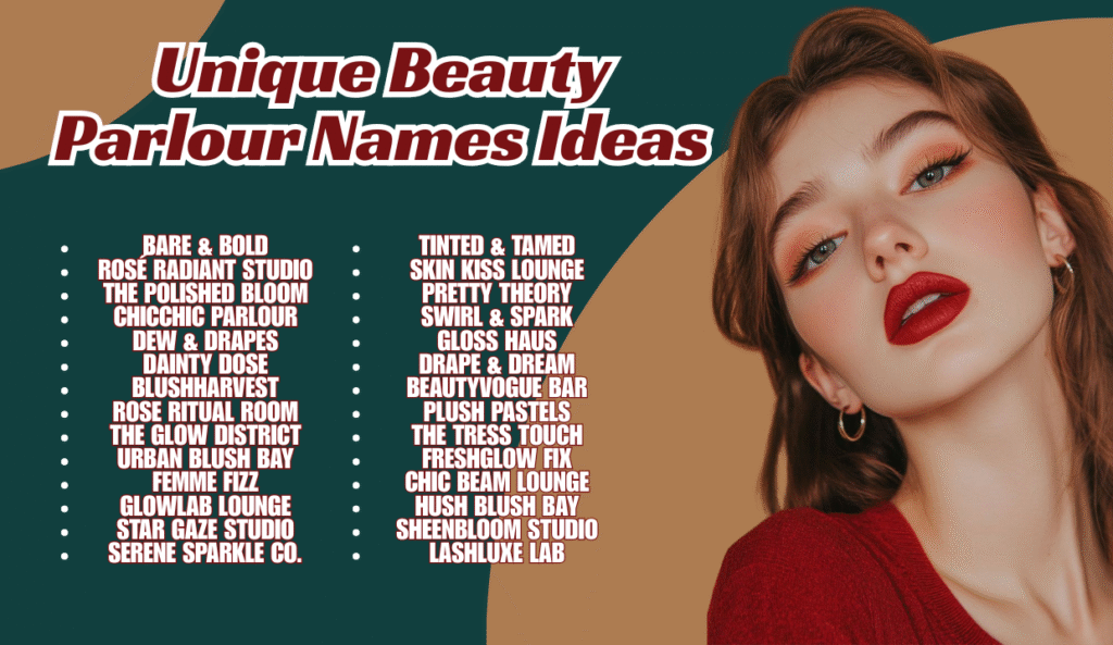 Creative and stylish beauty salon names for modern salons