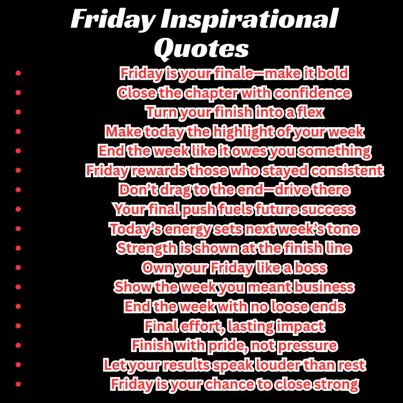 300+ Friday Inspirational Quotes to Elevate Mood