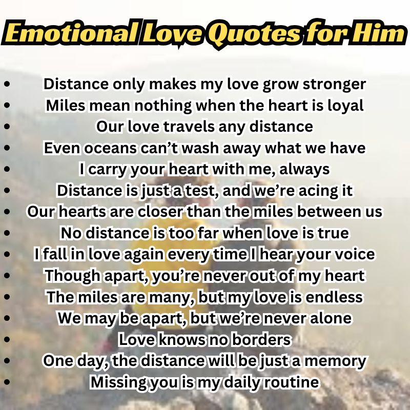 Shareable emotional quotes to express romantic affection for him