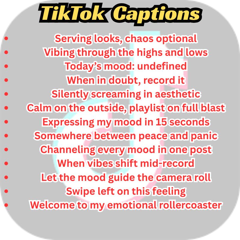 Funny TikTok caption displayed over a dancing video