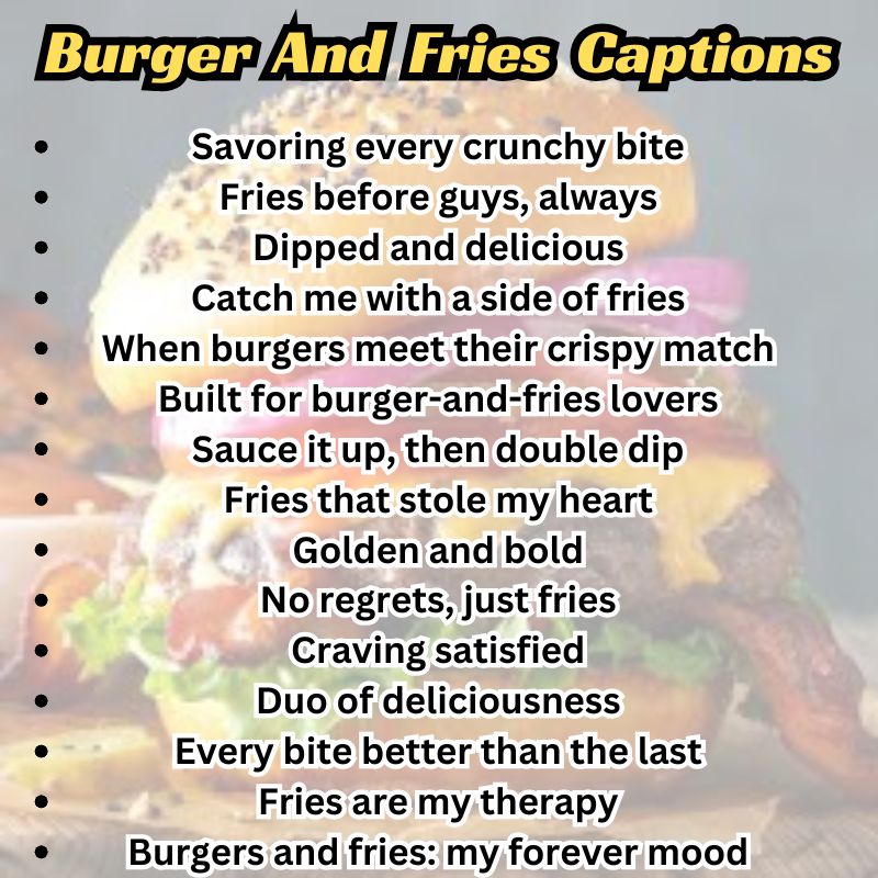 Tasty stacked burger on a plate with funny foodie quote overlay