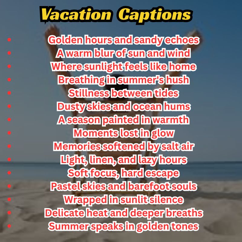 A dreamy beach scene with overlay text: "Craft the perfect vacation vibe"