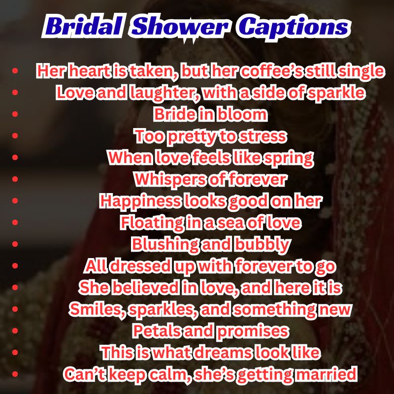 A story highlight reel featuring bridal shower moments and quote overlays.