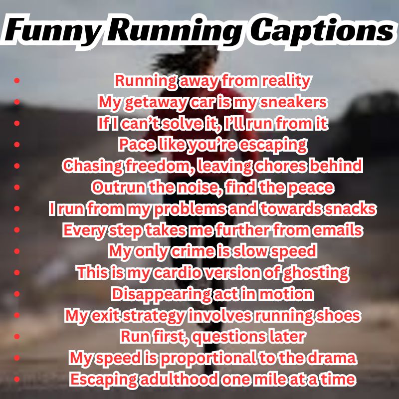 Friends laughing mid-run while reading a funny caption list