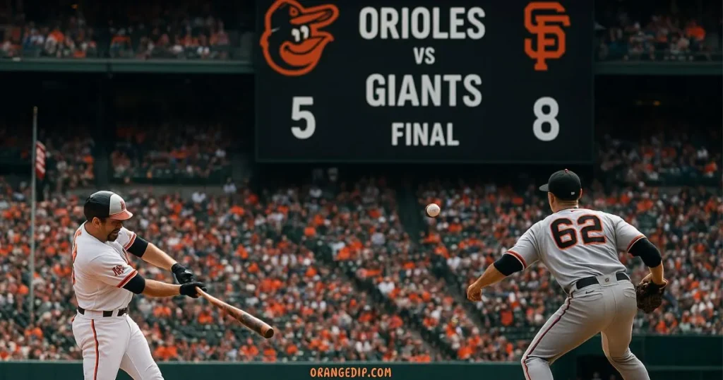 Baltimore Orioles vs San Francisco Giants Match Player Stats