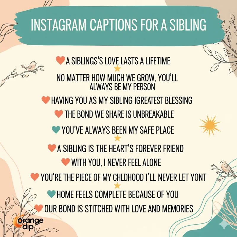 Sister hugging brother while sharing emotional Instagram captions