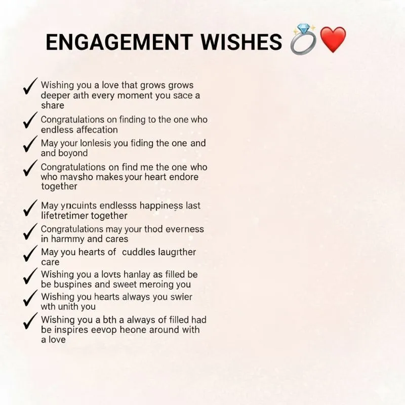 A couple holding hands with engagement rings symbolizing heartfelt engagement wishes