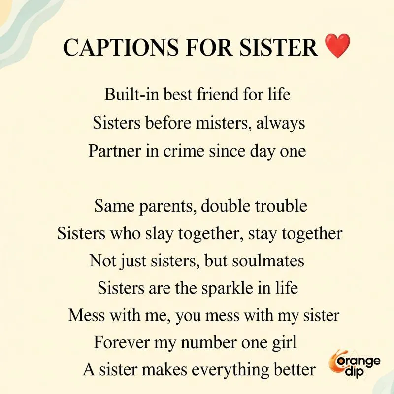 Sisters taking a fun selfie, relatable for Instagram captions for sister