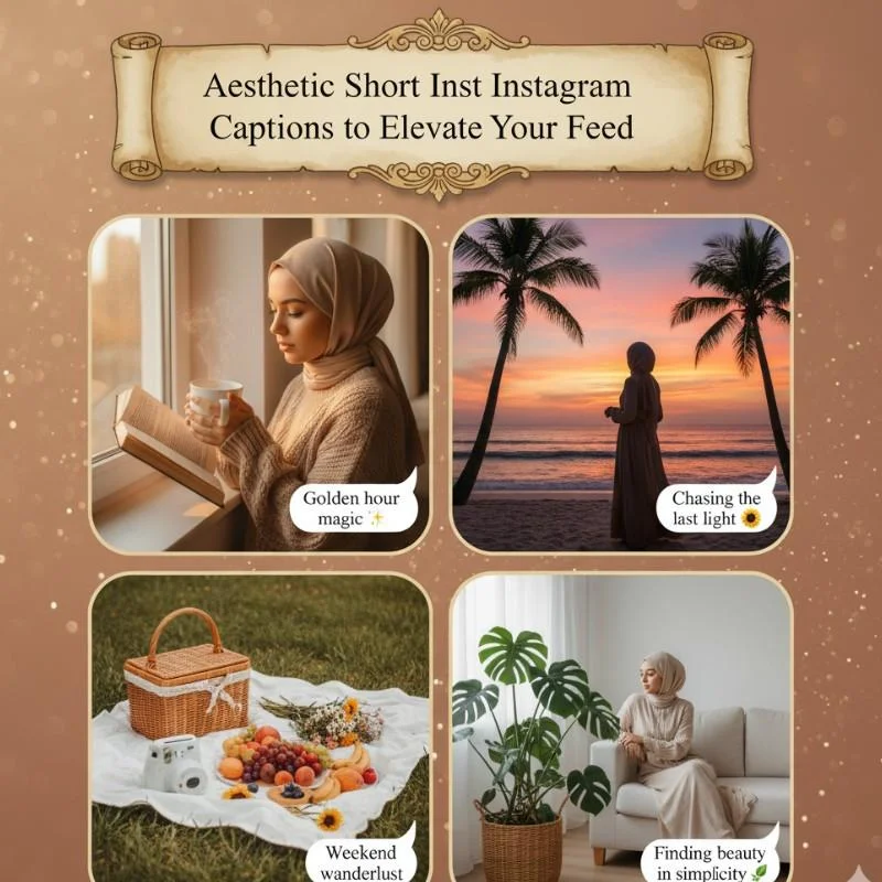 Aesthetic Short Instagram Captions to Elevate Your Feed
