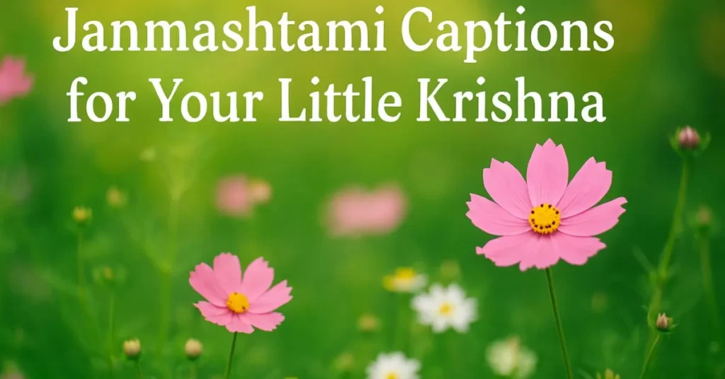 Janmashtami Captions for Your Little Krishna