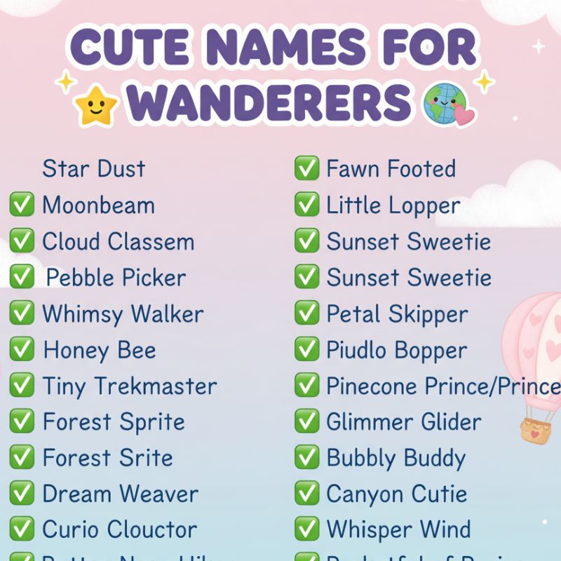 Cute Names for Wanderer