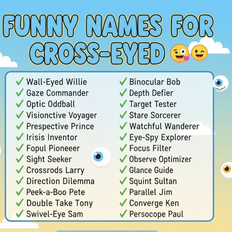 Funny Names for Cross-Eyed