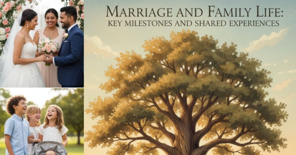 Marriage and family life: Key milestones and shared experiences