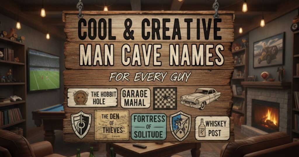 500+ Cool and Creative Man Cave Names for Every Guy Man Cave Names