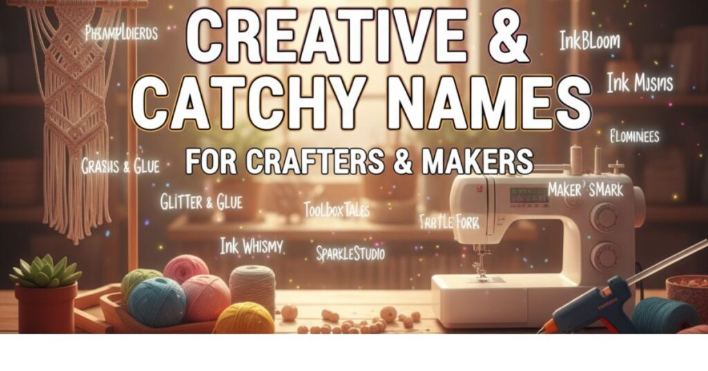 600+ Creative and Catchy Names for Crafters and Makers Names for Crafters
