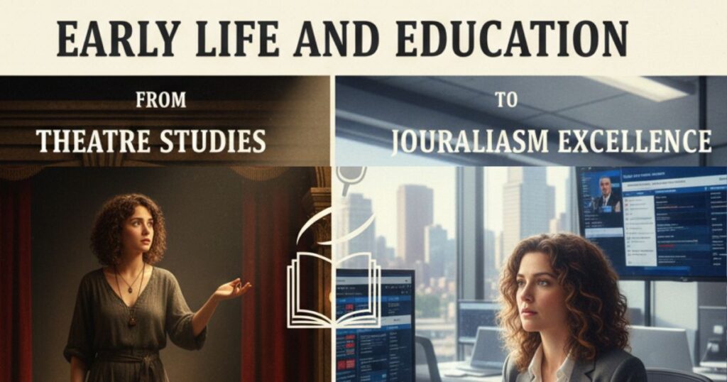 Early Life and Education: From Theatre Studies to Journalism Excellence
