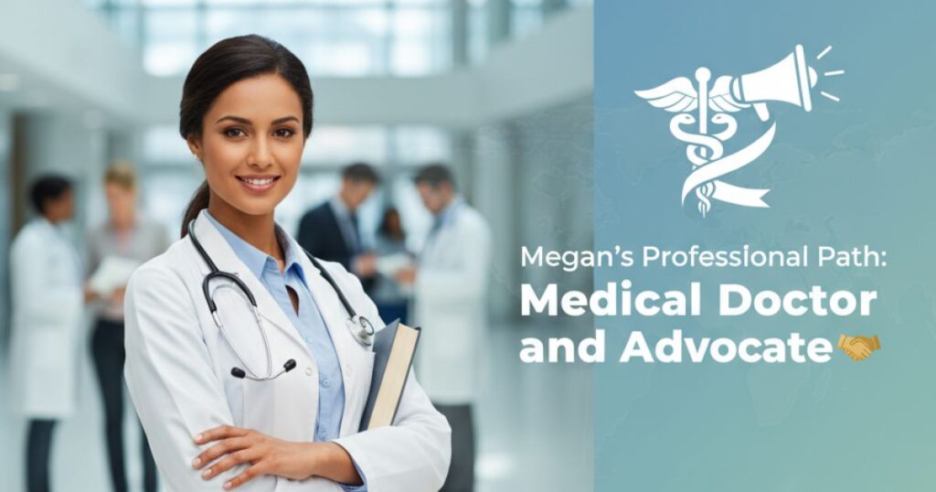 Megan’s Professional Path: Medical Doctor and Advocate