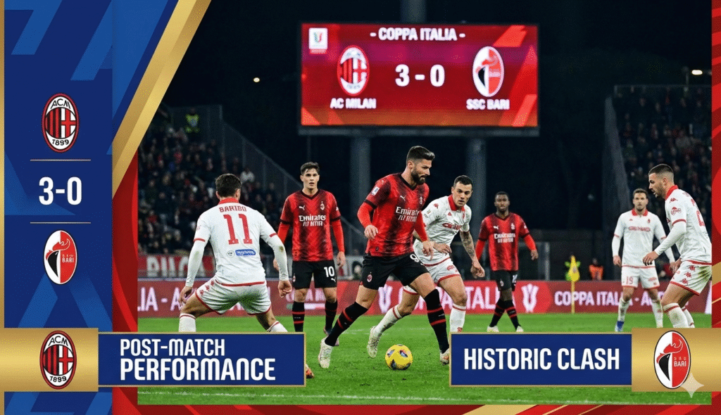 How Did AC Milan Perform Against SSC Bari in Coppa Italia How Did AC Milan Perform Against SSC Bari in Coppa Italia