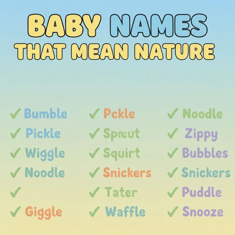 A collection of baby names inspired by nature, featuring rivers, flowers, and trees.