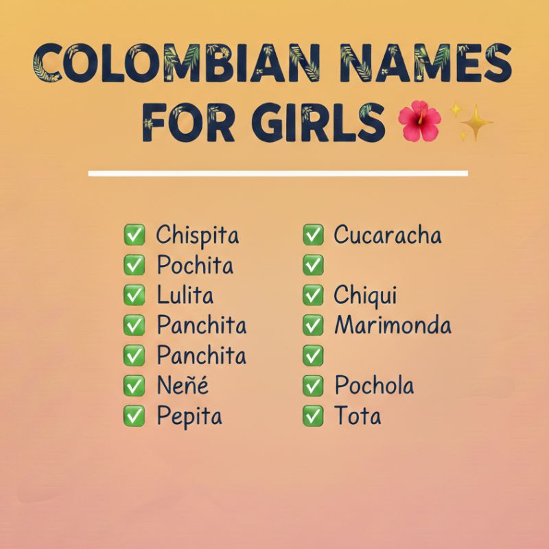 Inspiring and charming Colombian names for girls that stand out.