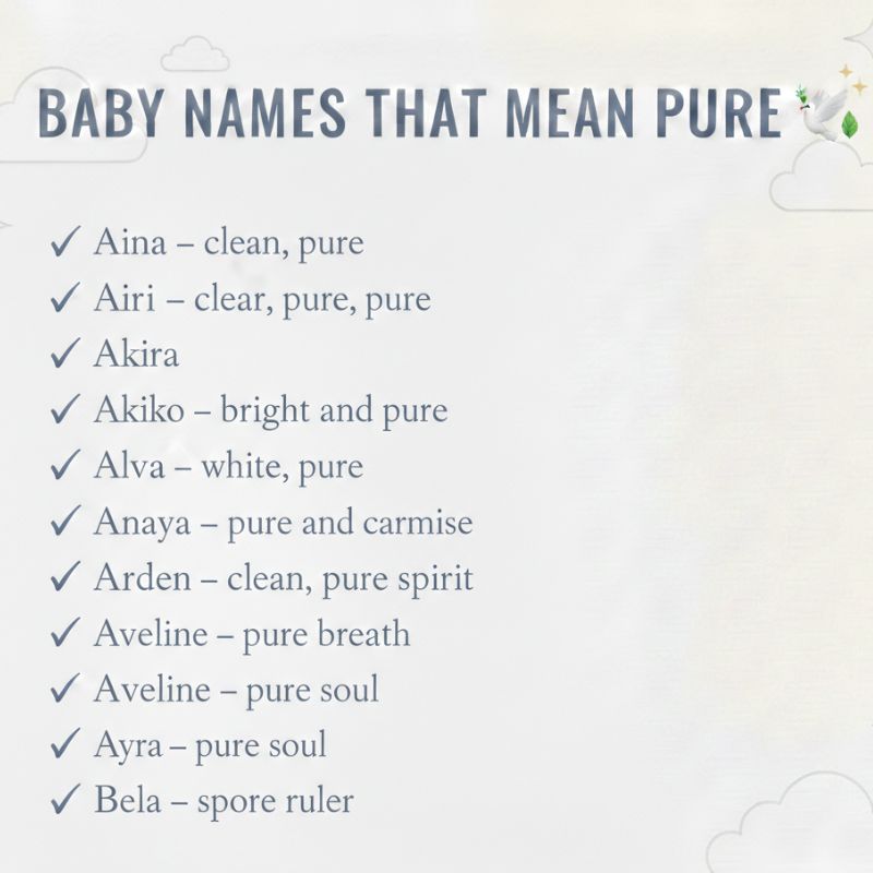 Inspiring baby name ideas that celebrate innocence, clarity, and light.