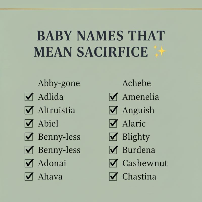 Unique baby names that reflect acts of courage, devotion, and sacrifice.