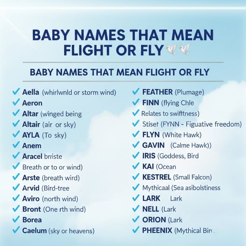 Names for babies that evoke airiness, motion, and adventure.